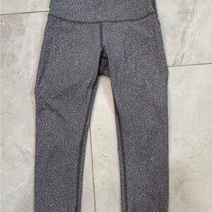 Lululemon Athletica Black and White Textured Leggings
